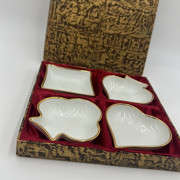 4 Vintage Limoges France Playing Cards King Queen Ace Jack Trinket Dishes - Picture 17 of 17